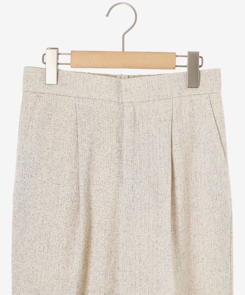 le.coeur blanc / ルクールブラン その他パンツ | ツィードタックテーパードパンツ | 詳細23