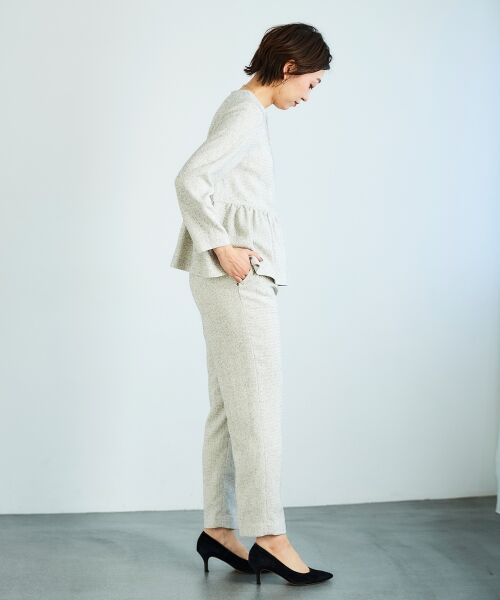le.coeur blanc / ルクールブラン その他パンツ | ツィードタックテーパードパンツ | 詳細4