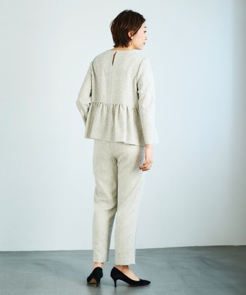 le.coeur blanc / ルクールブラン その他パンツ | ツィードタックテーパードパンツ | 詳細5