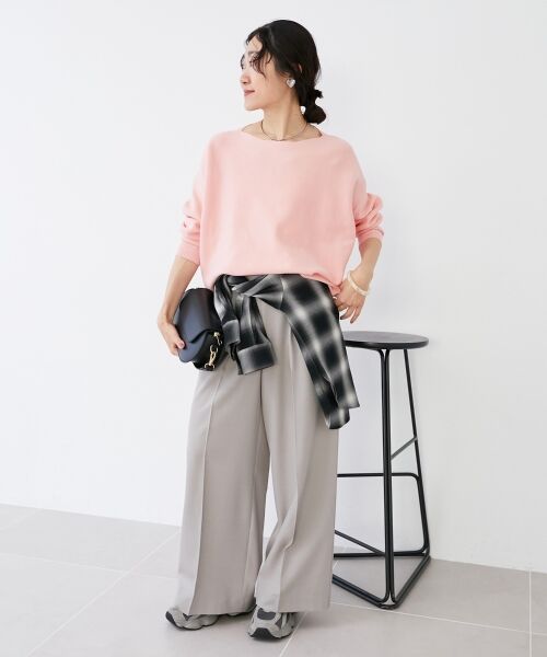 le.coeur blanc / ルクールブラン その他パンツ | 《手洗い可能》サイロツイルダブルタックパンツ | 詳細15