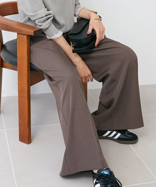 le.coeur blanc / ルクールブラン その他パンツ | 《手洗い可能》サイロツイルダブルタックパンツ | 詳細17