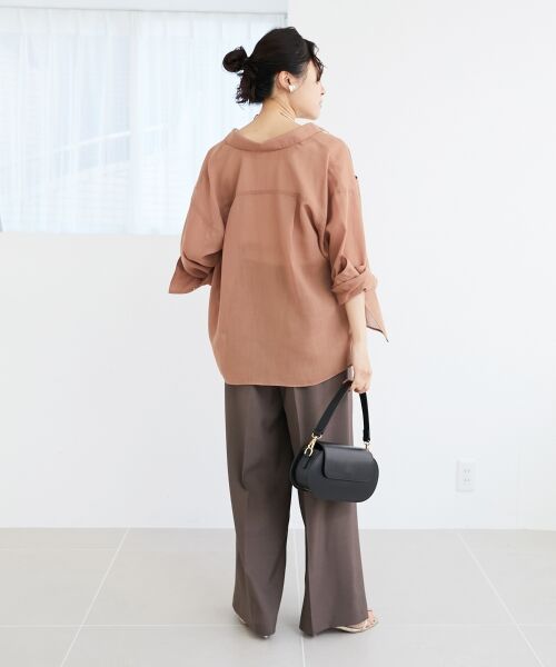 le.coeur blanc / ルクールブラン その他パンツ | 《手洗い可能》サイロツイルダブルタックパンツ | 詳細23