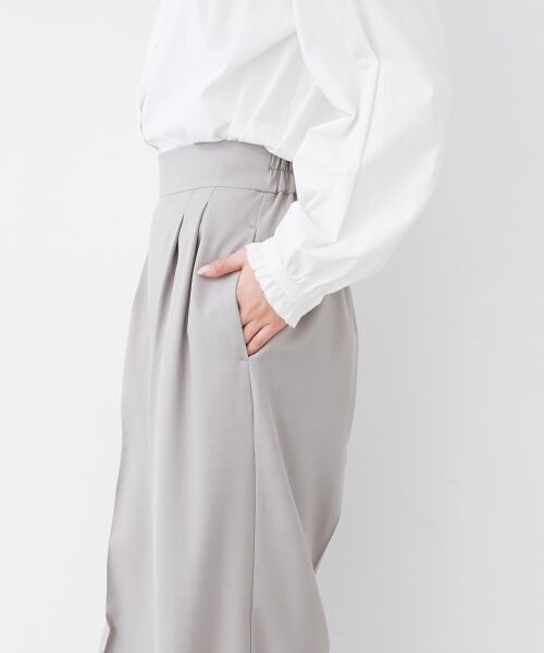 le.coeur blanc / ルクールブラン その他パンツ | 《手洗い可能》サイロツイルダブルタックパンツ | 詳細8