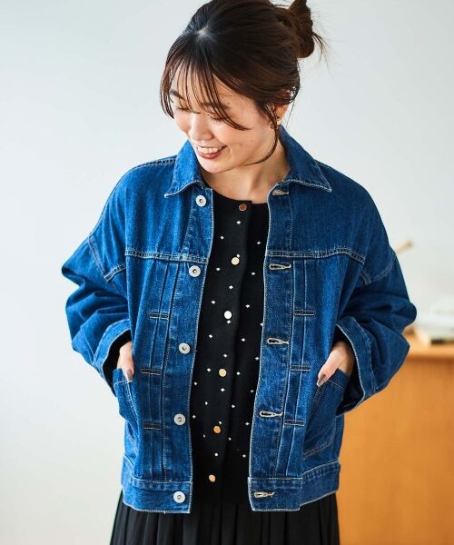 le.coeur blanc / ルクールブラン Gジャン・デニムジャケット | ソフトデニムジャケット | 詳細8