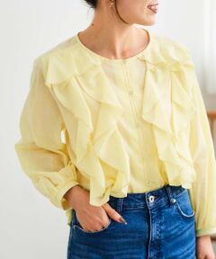 le.coeur blanc / ルクールブラン シャツ・ブラウス | フロントフリルブラウス