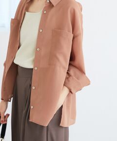 le.coeur blanc / ルクールブラン シャツ・ブラウス | 《手洗い可能》ダブルポケットシアーシャツ