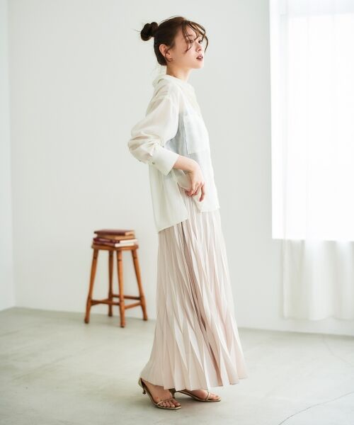 le.coeur blanc / ルクールブラン シャツ・ブラウス | 《手洗い可能》ダブルポケットシアーシャツ | 詳細23