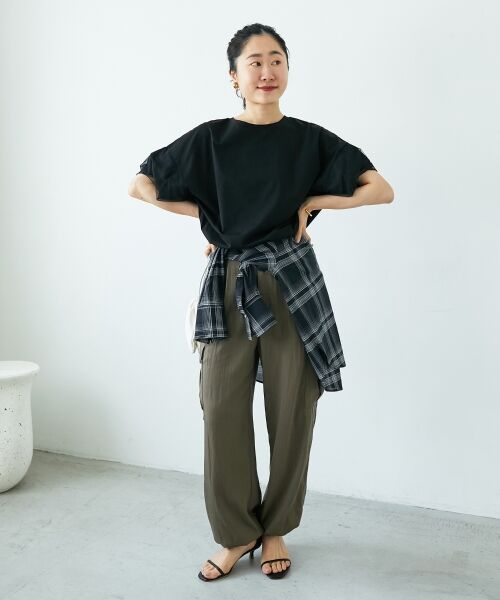 le.coeur blanc / ルクールブラン カーゴパンツ | 《手洗い可能》テンセルカーゴパンツ | 詳細15