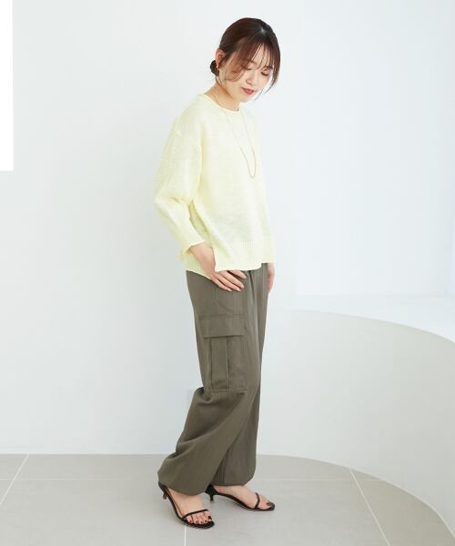 le.coeur blanc / ルクールブラン カーゴパンツ | 《手洗い可能》テンセルカーゴパンツ | 詳細20