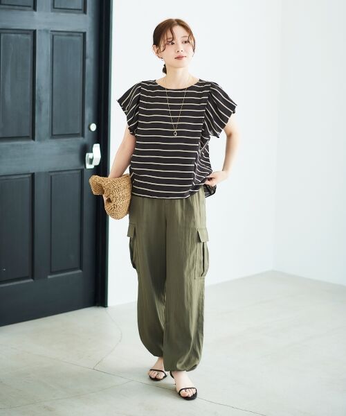 le.coeur blanc / ルクールブラン カーゴパンツ | 《手洗い可能》テンセルカーゴパンツ | 詳細9