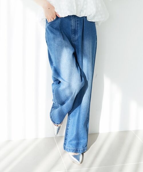 le.coeur blanc / ルクールブラン デニムパンツ | タックワイドデニム | 詳細12