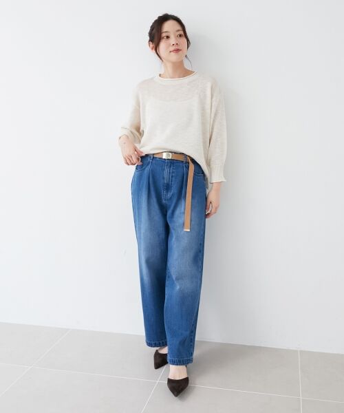 le.coeur blanc / ルクールブラン デニムパンツ | タックワイドデニム | 詳細15