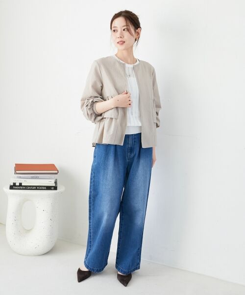 le.coeur blanc / ルクールブラン デニムパンツ | タックワイドデニム | 詳細24