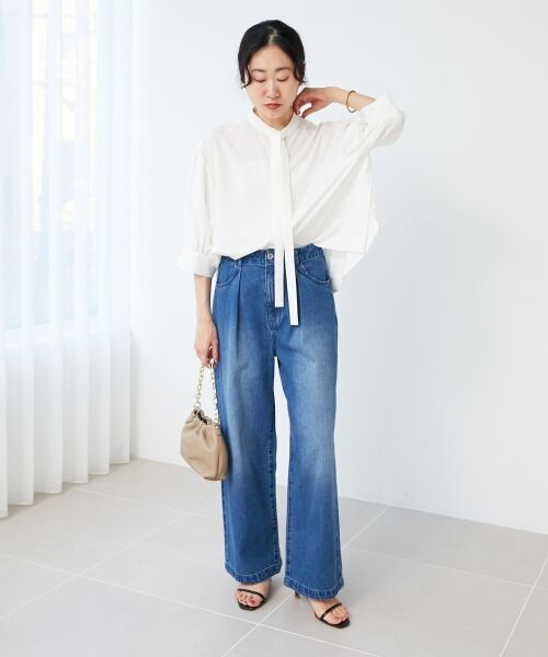 le.coeur blanc / ルクールブラン デニムパンツ | タックワイドデニム | 詳細26