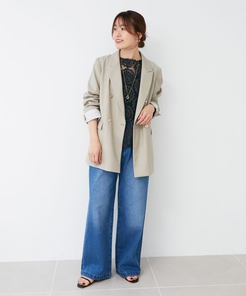 le.coeur blanc / ルクールブラン デニムパンツ | タックワイドデニム | 詳細27