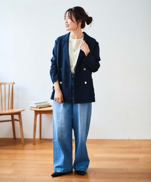 le.coeur blanc / ルクールブラン デニムパンツ | タックワイドデニム | 詳細29