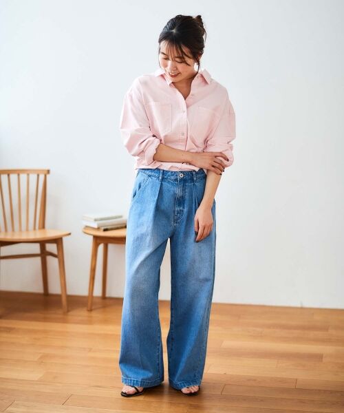 le.coeur blanc / ルクールブラン デニムパンツ | タックワイドデニム | 詳細30