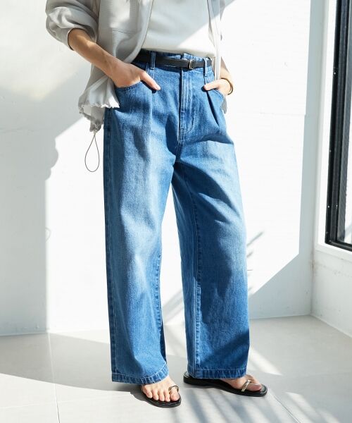 le.coeur blanc / ルクールブラン デニムパンツ | タックワイドデニム | 詳細5