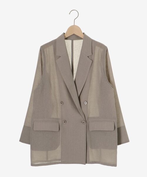 le.coeur blanc / ルクールブラン テーラードジャケット | リネンライクテーラードジャケット | 詳細10