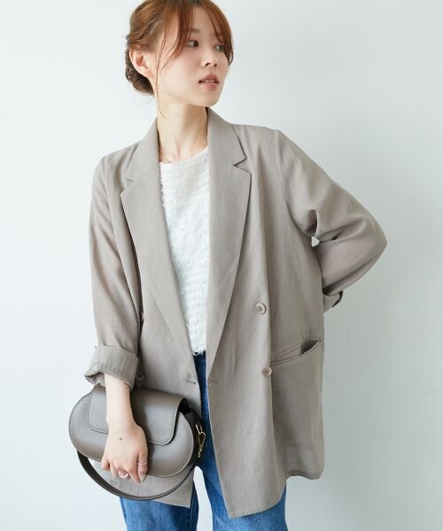 le.coeur blanc / ルクールブラン テーラードジャケット | リネンライクテーラードジャケット | 詳細12
