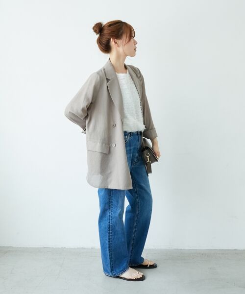 le.coeur blanc / ルクールブラン テーラードジャケット | リネンライクテーラードジャケット | 詳細15