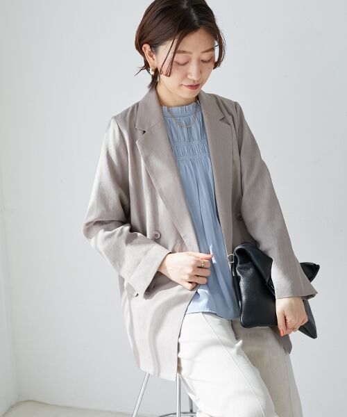 le.coeur blanc / ルクールブラン テーラードジャケット | リネンライクテーラードジャケット | 詳細17