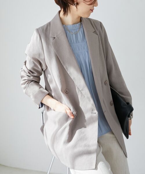 le.coeur blanc / ルクールブラン テーラードジャケット | リネンライクテーラードジャケット | 詳細18