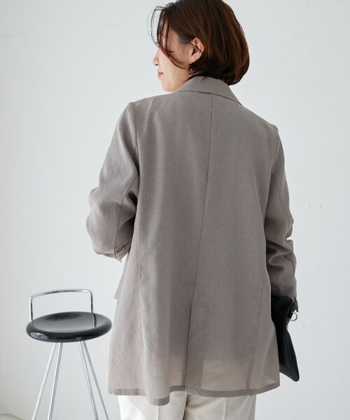 le.coeur blanc / ルクールブラン テーラードジャケット | リネンライクテーラードジャケット | 詳細19