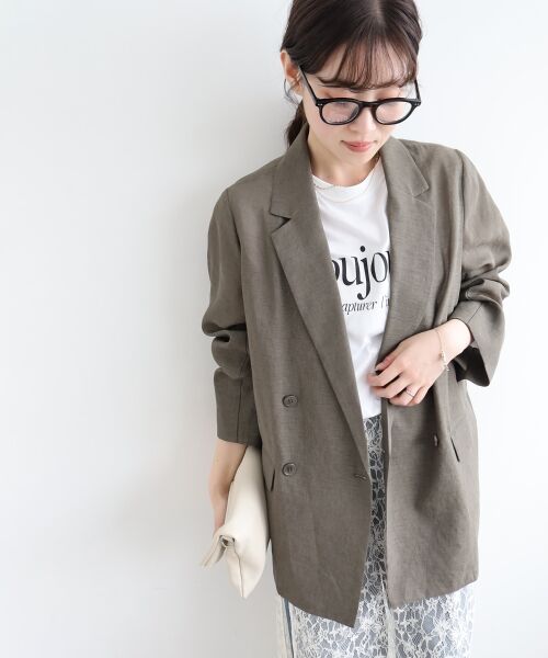 le.coeur blanc / ルクールブラン テーラードジャケット | リネンライクテーラードジャケット | 詳細25