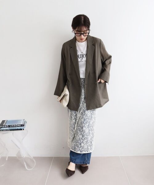 le.coeur blanc / ルクールブラン テーラードジャケット | リネンライクテーラードジャケット | 詳細28