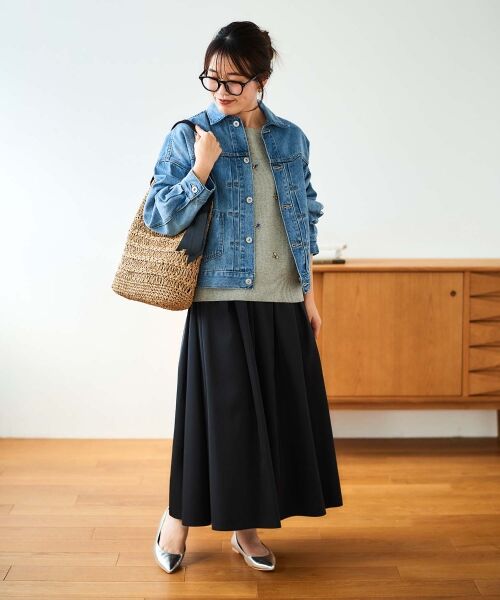 le.coeur blanc / ルクールブラン かごバック | グログランテープ柄編みペーパーバッグ | 詳細16