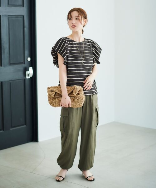 le.coeur blanc / ルクールブラン かごバック | グログランテープ柄編みペーパーバッグ | 詳細17