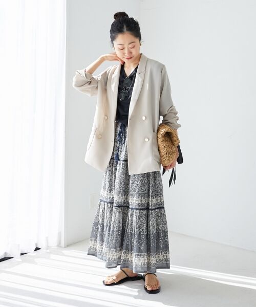 le.coeur blanc / ルクールブラン かごバック | グログランテープ柄編みペーパーバッグ | 詳細19