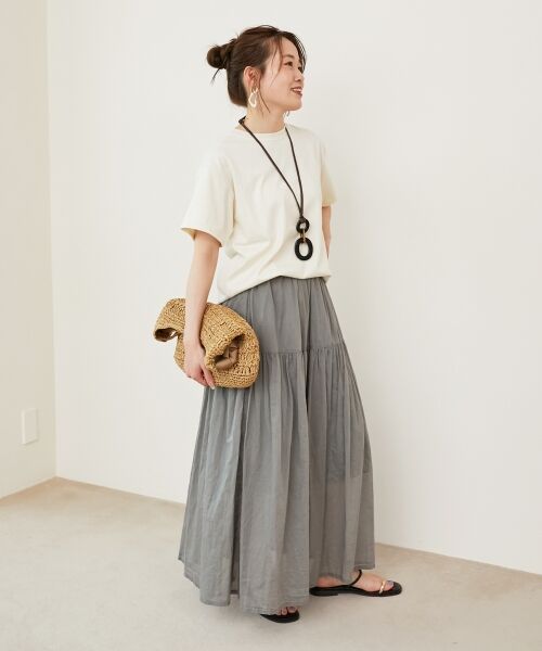 le.coeur blanc / ルクールブラン かごバック | グログランテープ柄編みペーパーバッグ | 詳細28