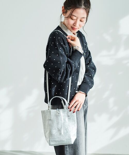 MILLELA FIRENZE メタリックミニトートバッグ （トートバッグ