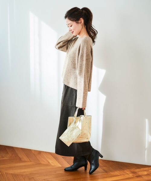 le.coeur blanc / ルクールブラン トートバッグ | MILLELA FIRENZE メタリックミニトートバッグ | 詳細6