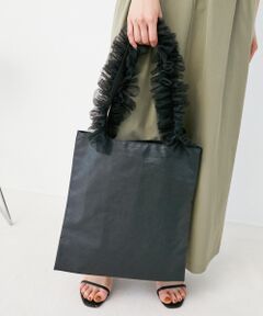 le.coeur blanc / ルクールブラン トートバッグ | チュールハンドルトート