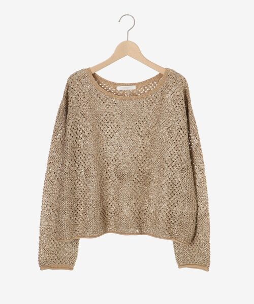 le.coeur blanc / ルクールブラン ニット・セーター | TORRAZZO DONNAスパンコールニット | 詳細1