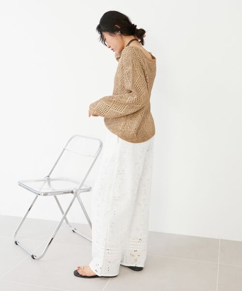 le.coeur blanc / ルクールブラン ニット・セーター | TORRAZZO DONNAスパンコールニット | 詳細12