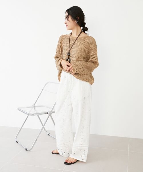 le.coeur blanc / ルクールブラン ニット・セーター | TORRAZZO DONNAスパンコールニット | 詳細13