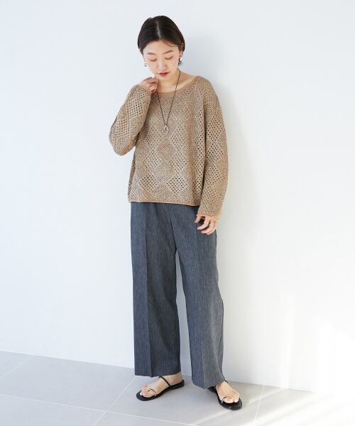 le.coeur blanc / ルクールブラン ニット・セーター | TORRAZZO DONNAスパンコールニット | 詳細17