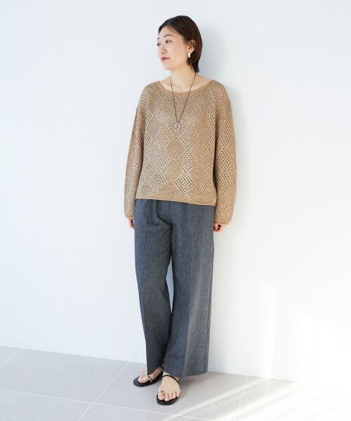 le.coeur blanc / ルクールブラン ニット・セーター | TORRAZZO DONNAスパンコールニット | 詳細18