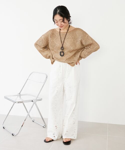 le.coeur blanc / ルクールブラン ニット・セーター | TORRAZZO DONNAスパンコールニット | 詳細9