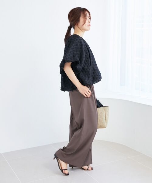 le.coeur blanc / ルクールブラン シャツ・ブラウス | 《手洗い可能》TORRAZZO DONNA ドットバルーンブラウス | 詳細12