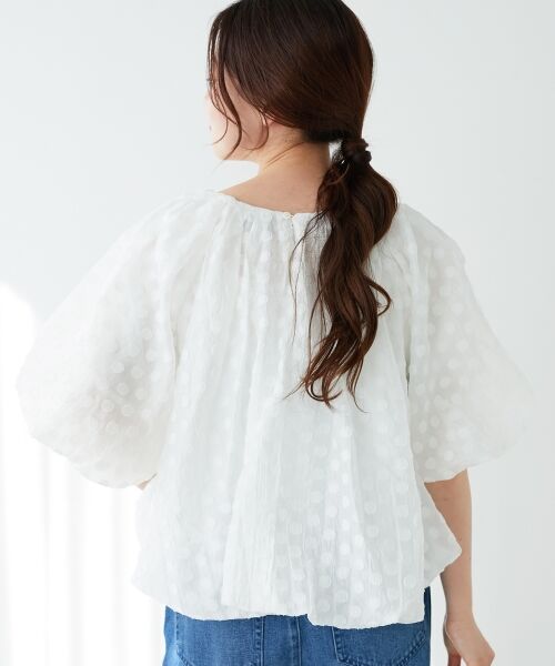 le.coeur blanc / ルクールブラン シャツ・ブラウス | 《手洗い可能》TORRAZZO DONNA ドットバルーンブラウス | 詳細22