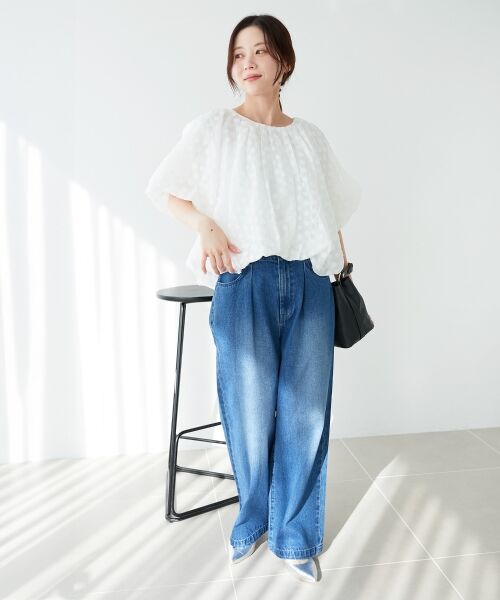 le.coeur blanc / ルクールブラン シャツ・ブラウス | 《手洗い可能》TORRAZZO DONNA ドットバルーンブラウス | 詳細24