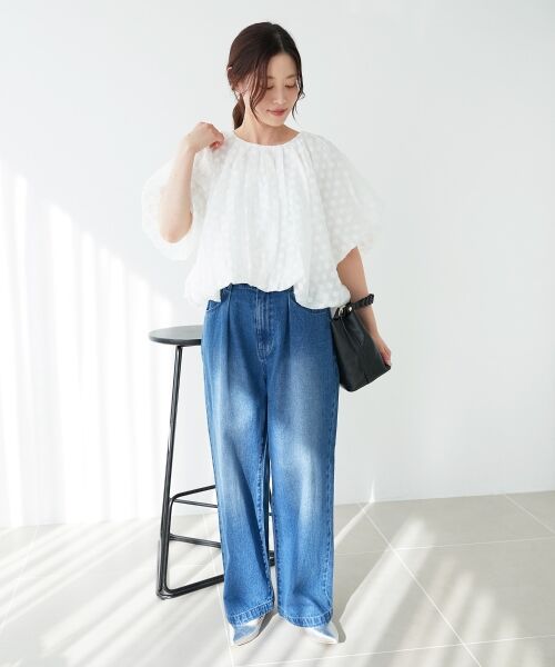 le.coeur blanc / ルクールブラン シャツ・ブラウス | 《手洗い可能》TORRAZZO DONNA ドットバルーンブラウス | 詳細25