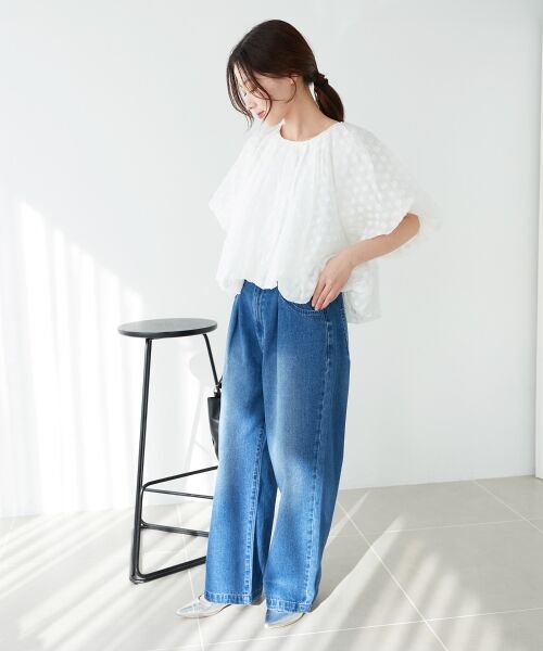 le.coeur blanc / ルクールブラン シャツ・ブラウス | 《手洗い可能》TORRAZZO DONNA ドットバルーンブラウス | 詳細26