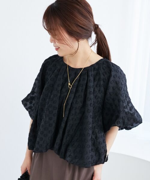 le.coeur blanc / ルクールブラン シャツ・ブラウス | 《手洗い可能》TORRAZZO DONNA ドットバルーンブラウス | 詳細3