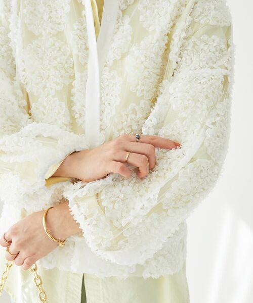 le.coeur blanc / ルクールブラン シャツ・ブラウス | TORRAZZO DONNAエンブロイダリーレースブラウス | 詳細3